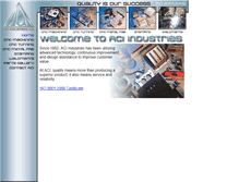 Tablet Screenshot of aci-industries.net